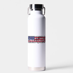 Enduro Mountain Biking American Flag Waterfles