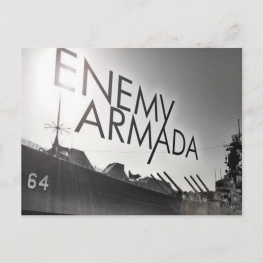 Enemy Armada Ship Logo Briefkaart (Voorkant)