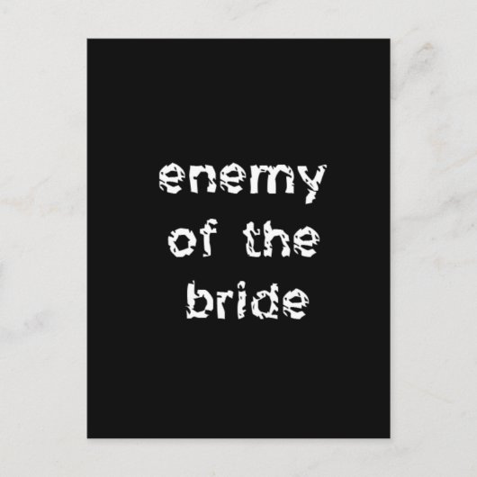 Enemy of the Bride Briefkaart (Voorkant)