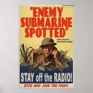 Enemy onderzeeër poster