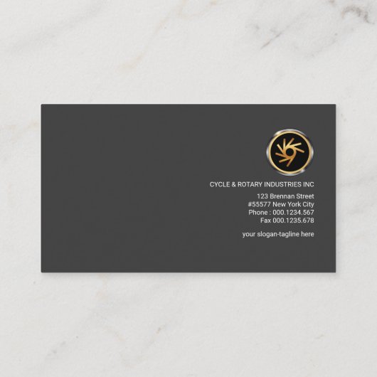 Energetic Dynamic Black Modern Development Manager Visitekaartje (Achterkant)