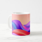 Energetic Gradient Waves Mug-Colorful Abstract Mug (Devant gauche)