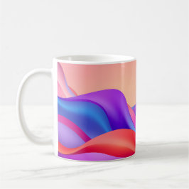 Energetic Gradient Waves Mug-Colorful Abstract Mug Koffiemok