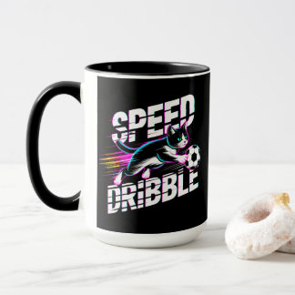 Energetic Speed Dribble Soccer Cat Lovers & Soccer Mok