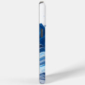 Energetisch blauw voor sportliefhebbers Case-Mate iPhone case (Achterkant / Rechts)