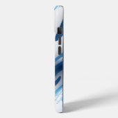 Energetisch blauw voor sportliefhebbers Case-Mate iPhone case (Achterkant / Links)