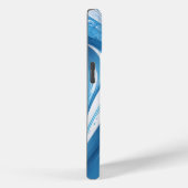 Energetisch blauw voor sportliefhebbers Case-Mate iPhone case (Achterkant / Rechts)