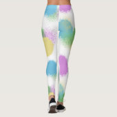 Energetisch Snoep Kleur Abstracte Leggings (Achterkant)