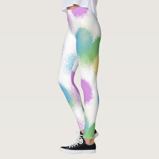 Energetisch Snoep Kleur Abstracte Leggings (Links)