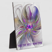 Energetische, Abstracte fractale Kunstbloem Beste Fotoplaat (Zijkant)