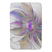 Energetische, kleurrijke Abstracte fractale kunstb Badmat (Voorkant Verticaal)