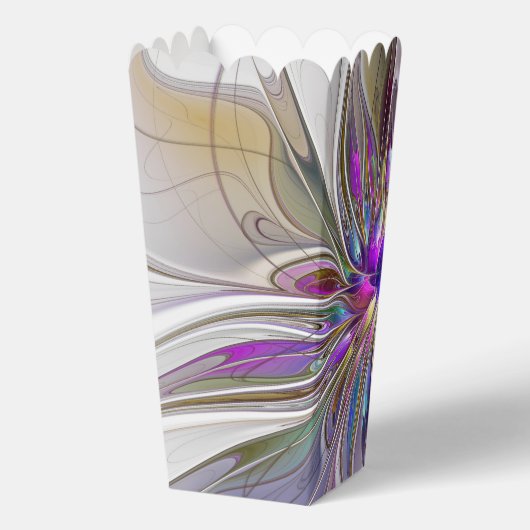 Energetische, kleurrijke Abstracte fractale kunstb Bedankdoosjes (Achterkant)