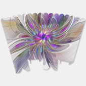 Energetische, kleurrijke Abstracte fractale kunstb Bedankdoosjes (Ongevouwen)