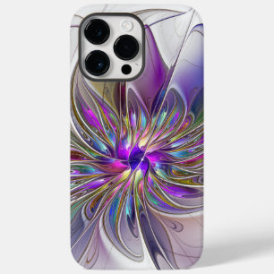 Energetische, kleurrijke Abstracte fractale kunstb Case-Mate iPhone 14 Pro Max Hoesje