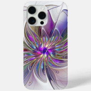Energetische, kleurrijke Abstracte fractale kunstb iPhone 15 Pro Max Hoesje