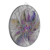 Energetische, kleurrijke Abstracte fractale kunstb Dartbord (Voorkant Links)