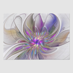 Energetische, kleurrijke Abstracte fractale kunstb Tissuepapier