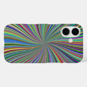 Energetische kleurrijke Ribbon Sunburst Case-Mate iPhone Case (Achterkant (horizontaal))