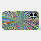 Energetische kleurrijke Ribbon Sunburst Case-Mate iPhone Case (Achterkant (horizontaal))