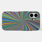 Energetische kleurrijke Ribbon Sunburst Case-Mate iPhone Case (Achterkant (horizontaal))
