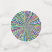 Energetische kleurrijke Ribbon Sunburst Confetti (Kleine voorkant)