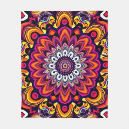 Energetische Mandala Fleece Deken