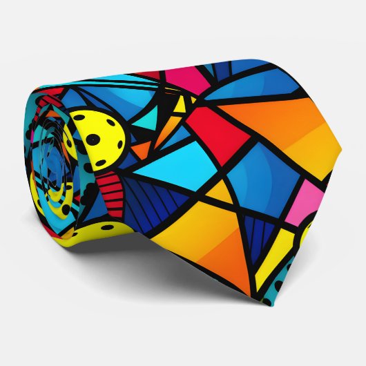 Energetische Pickleball Flow Stropdas (Opgerold)