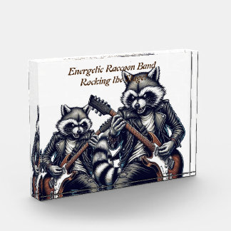 Energetische Raccoon Band: Rocking the Stage! Fotoblokken