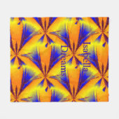 Energie-Abstracte Sterren Gepersonaliseerde Fleece (Voorkant (Horizontaal))