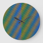 Énergie alignée | Horloge murale des lignes Abstra (Recto)