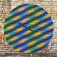 Énergie alignée | Horloge murale des lignes Abstra
