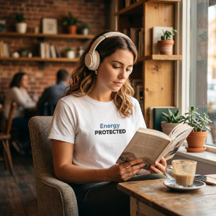 Energie Beschermde Minimalistische Moderne Spreuk T-shirt