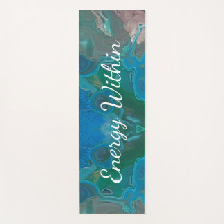 Energie Binnen Blauwe Groene Edelsteen Mindful Bew Yogamat