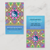 Énergie couleur Yin Yang Cartes de visite du nouve (Devant / Derrière)