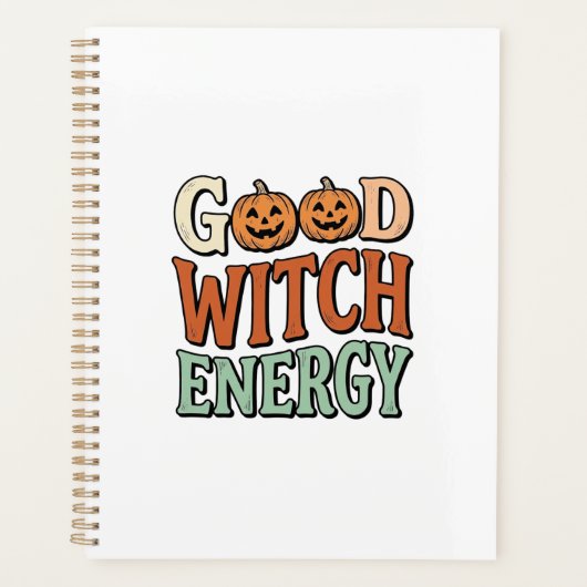 Énergie de bonne sorcière Design vectoriel Hallowe (Devant)