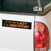 Energie-efficiënt Bumpersticker (Op Truck)