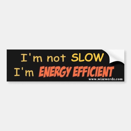 Energie-efficiënte bumpersticker (Voorkant)