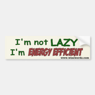 Energie-efficiënte bumpersticker