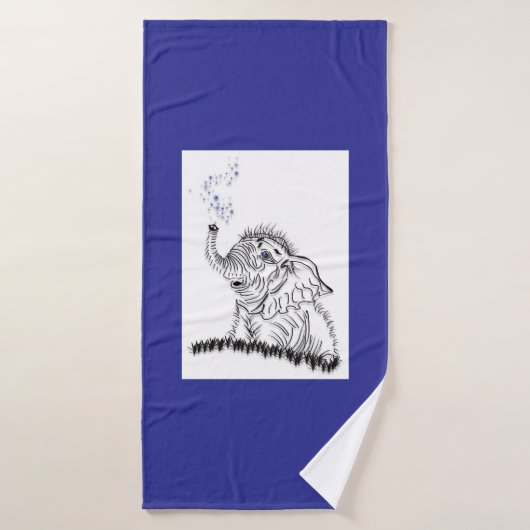 Énergie éléphante (Serviette de bain)