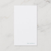 Énergie éolienne - modèle de carte de visite de (Dos)