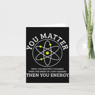 Energie Grappige Natuurkunde Nerd Wetenschap Natuu Kaart