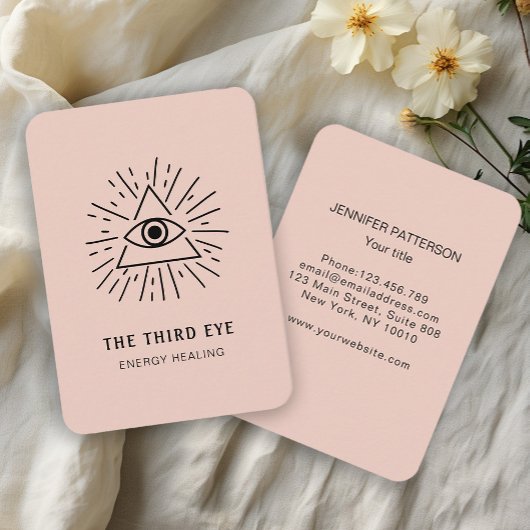 Energie Heiler Reiki Spirituell Visitenkarte Visitekaartje