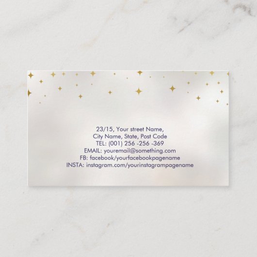 Energie Heling Handen - Chakra's Visitekaartje (Achterkant)