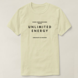 Énergie Illimitée – T-Shirt Minimaliste Moderne