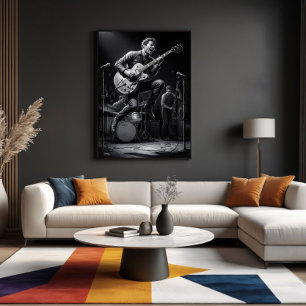 Energie in zwart en wit poster