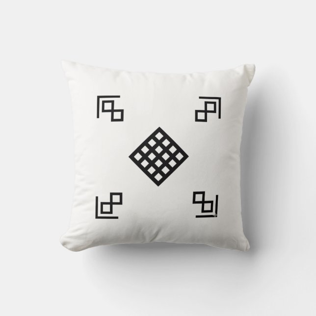 Énergie Paisible | Conception de Coussin Tibétain  (Recto)