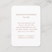 Énergie Reiki Spirituelle Carte de visite (Dos)