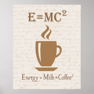 Energie staat gelijk aan Poster van de Milk Times 