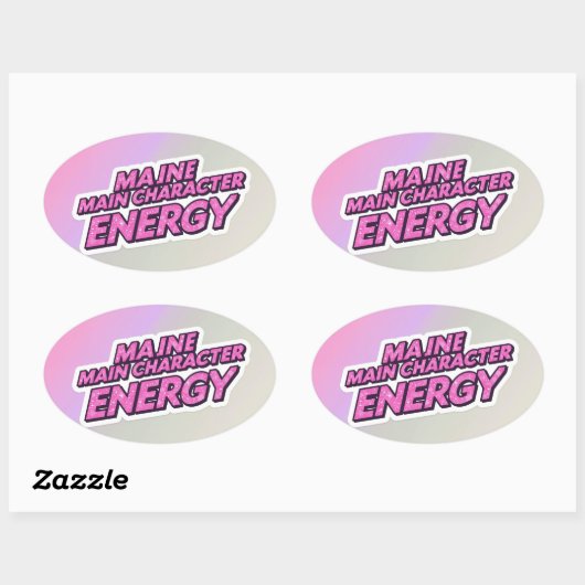 energie-Sticker met hoofdletters Ovale Sticker (Vel)