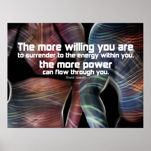 Energie-stroomafdruk Poster (Voorkant)